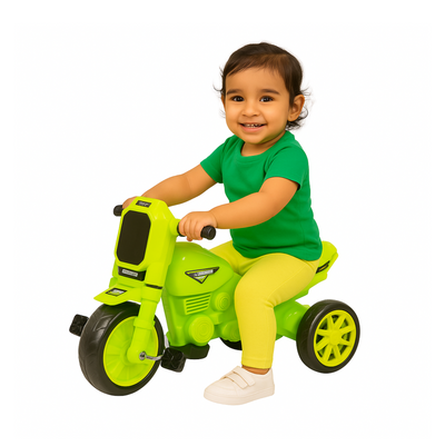 Keppz Sonic Style Ride-On Motorcycle Tricycle with Pedals for Kids. - Keppz