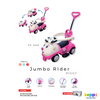 Keppz Piggy Push Ride-On Car for Kids with Handle   & Cream Foot-to-Floor Car with Safety Guard Rail - Keppz