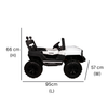 Keppz GX4 4x4 Kids Ride-On Jeep with Parental Remote, LED Lights, and Rechargeable Battery. - Keppz