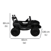Keppz Kids Electric Ride-On Jeep Car with Remote Control, Rechargeable Battery, LED Lights & Music  2 to 6 Years. - Keppz