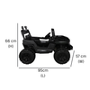 Keppz GX4 4x4 Kids Ride-On Jeep with Parental Remote, LED Lights, and Rechargeable Battery. - Keppz