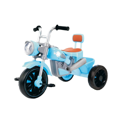 Keppz Motorcycle Style Tricycle – Blue Pedal Ride-On