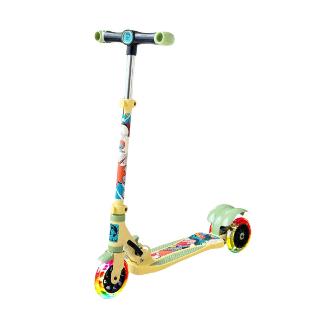 Keppz Turbo Titan Kids Scooter with Adjustable Handle Brake & Sound Proof Tyres.