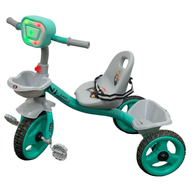 Keppz Baby Tricycle with LED Handle, Safety Belt, Storage Baskets & Pedals.