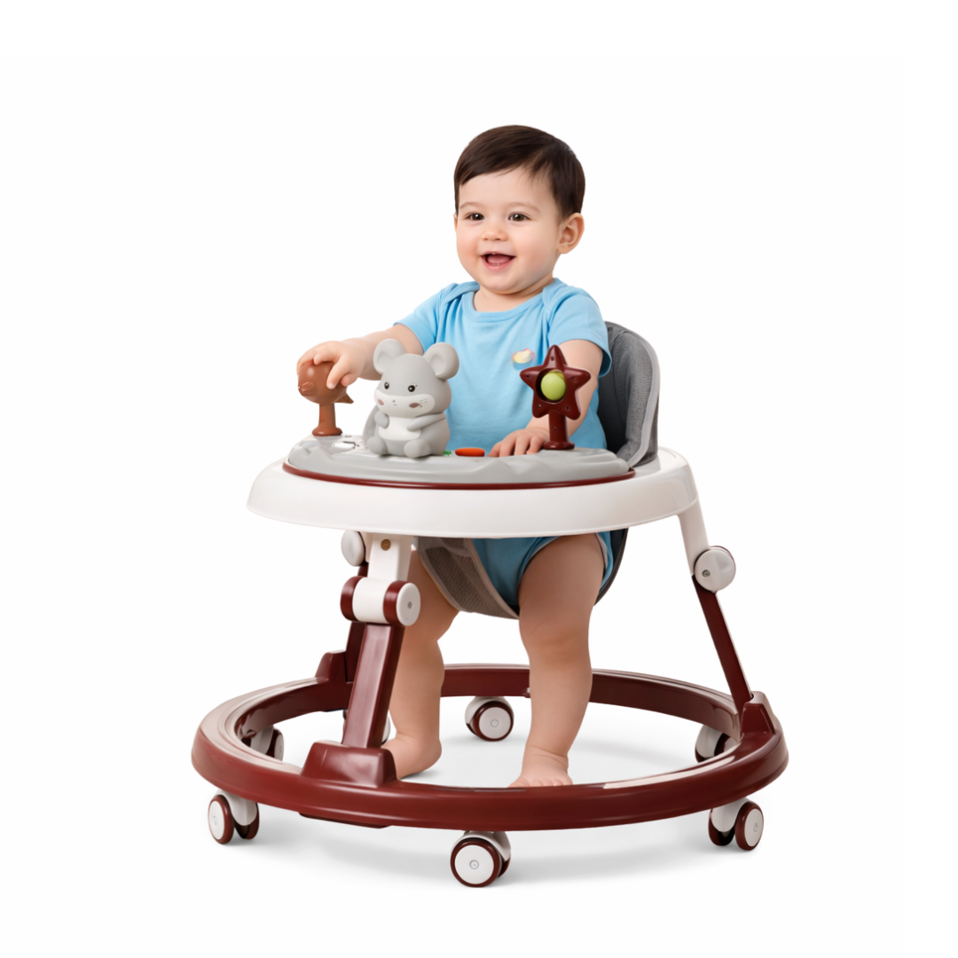 Keppz Baby Walker with Music Toys, Adjustable Height & Smooth Safe Wheels.