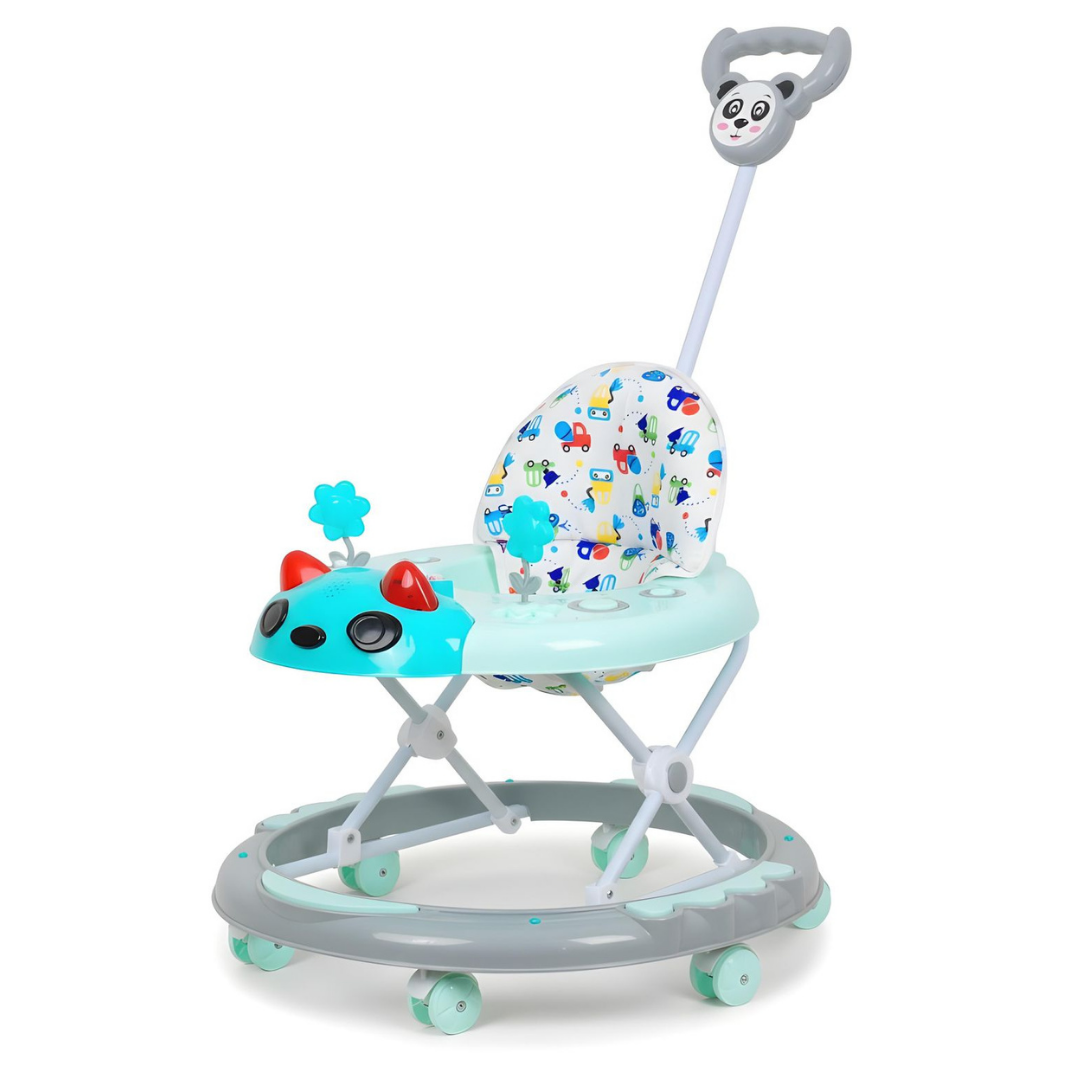 Keppz Baby Walker with Push Handle, Musical Toy Panel & 360° Smooth Wheels.
