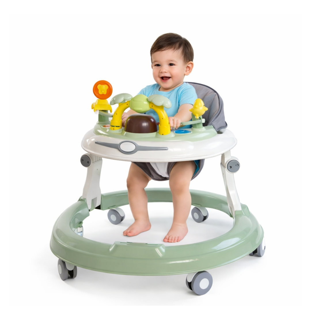 Keppz Baby Walker with Musical Toys, Adjustable Height & 360 Degree Wheels.
