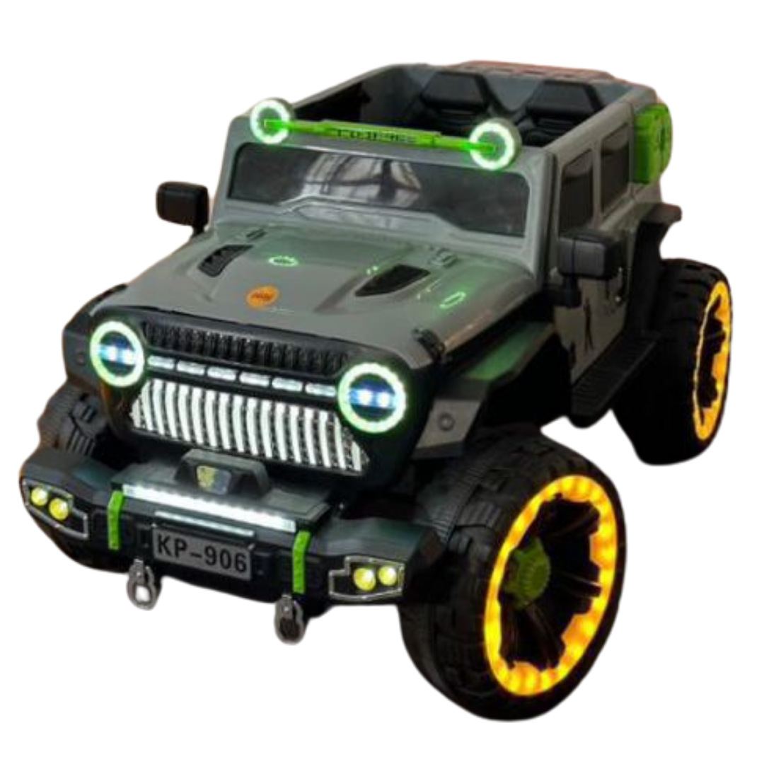 Keppz Kids Battery Ride On SUV with LED Lights, Music, Big Wheels & Steering.