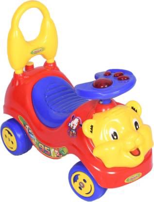 Keppz Kids Ride-On Push Car with Steering Wheel, Music & Backrest Handle.