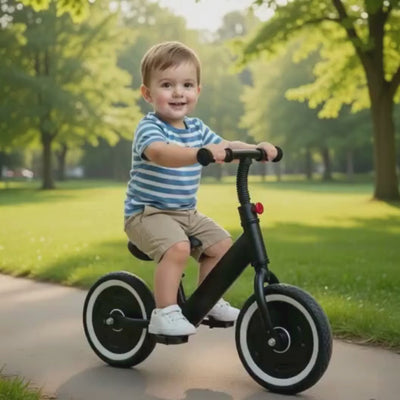 Keppz Glider Kids Balance Bike with Adjustable Seat, Plug & Play Design.