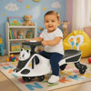 Keppz Kitty Swing Car Ride-On for Kids Push and Pedal-Free Ride with Steering Wheel.