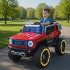 Keppz Kids 4 Motor Battery Ride On SUV with LED Lights, Music & Big Wheels.