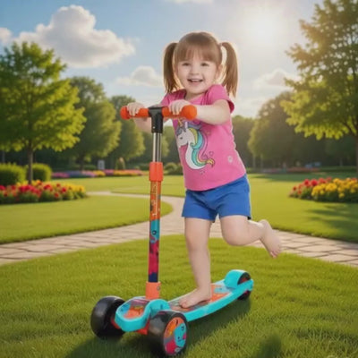 Keppz Juggler Kids Scooter with Adjustable Handle, Anti-Slip Deck & Wheels.