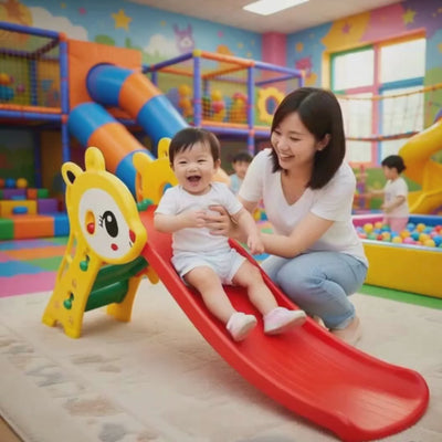Keppz Kids Indoor Tower Slide for Toddlers with Wide Steps & Safe Design.