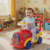 Keppz Kids Engine Ride-On Toy with Steering Wheel, Music & Backrest Handle.