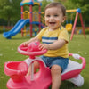 Keppz Kids Ride-On Swing Car with Steering Wheel, Storage & Backrest Handle.
