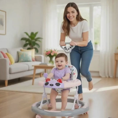 Keppz Baby Walker with Push Handle, Musical Toy Panel & 360° Smooth Wheels.