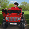 Keppz Battery Operated Jeep Style Ride-On Car with Double Doors, Remote Control & Music.
