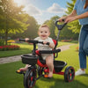 Keppz 4-in-1 Kids Tricycle with Canopy, Safety Harness & Parent Push Handle.