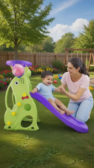 Keppz Kids Indoor Tower Slide for Toddlers with Wide Steps & Safe Design.