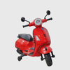 Keppz Vespa Rechargeable Battery Operated 12V Ride-on Scooter for Kids, 3-6 Years, with Foot Accelerator, Music & Lights.